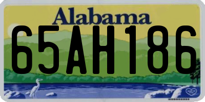 AL license plate 65AH186