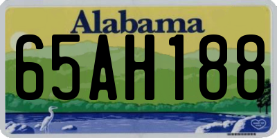 AL license plate 65AH188