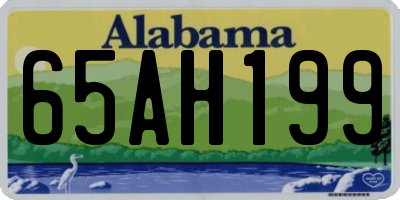 AL license plate 65AH199