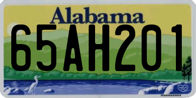 AL license plate 65AH201