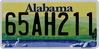 AL license plate 65AH211