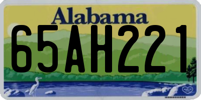 AL license plate 65AH221