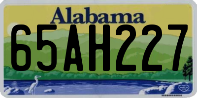 AL license plate 65AH227