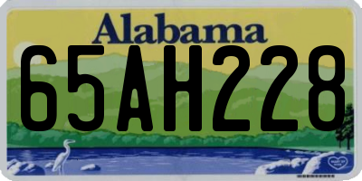 AL license plate 65AH228