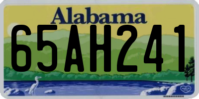 AL license plate 65AH241