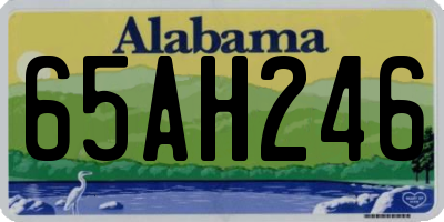 AL license plate 65AH246