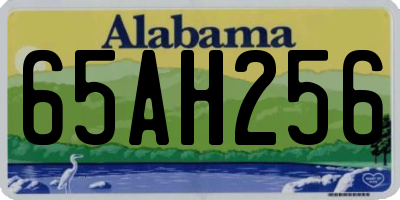 AL license plate 65AH256