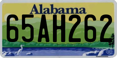 AL license plate 65AH262