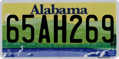 AL license plate 65AH269