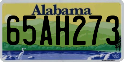 AL license plate 65AH273