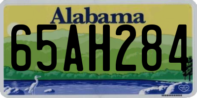 AL license plate 65AH284