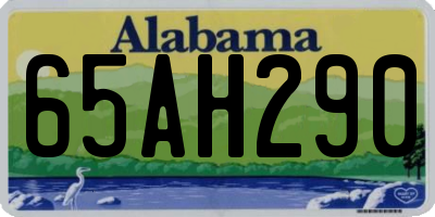 AL license plate 65AH290