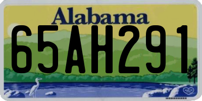 AL license plate 65AH291