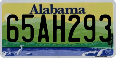 AL license plate 65AH293