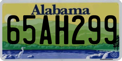AL license plate 65AH299