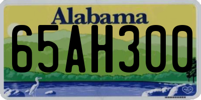 AL license plate 65AH300