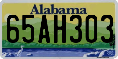 AL license plate 65AH303