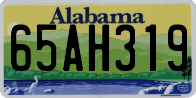 AL license plate 65AH319