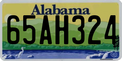 AL license plate 65AH324