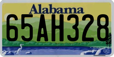 AL license plate 65AH328
