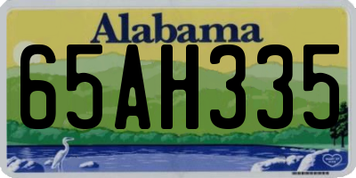 AL license plate 65AH335