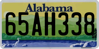 AL license plate 65AH338