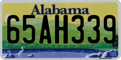 AL license plate 65AH339