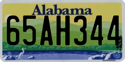 AL license plate 65AH344