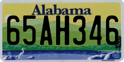 AL license plate 65AH346