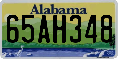 AL license plate 65AH348