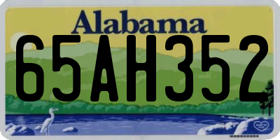 AL license plate 65AH352
