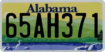 AL license plate 65AH371