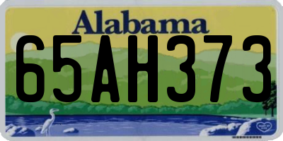 AL license plate 65AH373