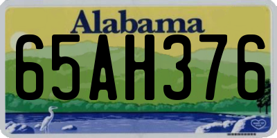 AL license plate 65AH376
