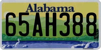 AL license plate 65AH388