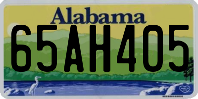 AL license plate 65AH405