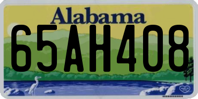 AL license plate 65AH408