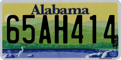 AL license plate 65AH414