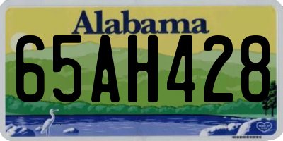 AL license plate 65AH428