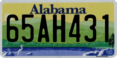 AL license plate 65AH431