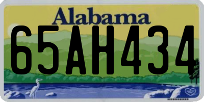 AL license plate 65AH434