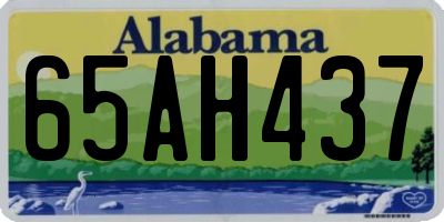 AL license plate 65AH437