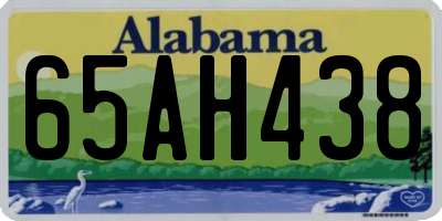 AL license plate 65AH438