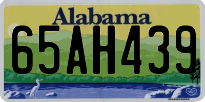 AL license plate 65AH439