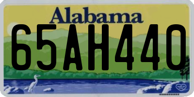 AL license plate 65AH440