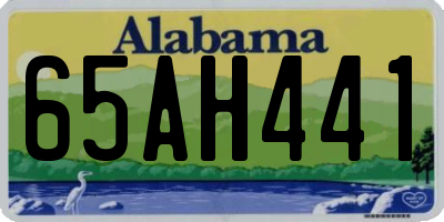 AL license plate 65AH441
