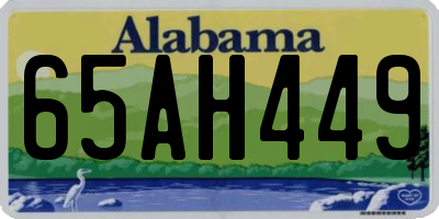 AL license plate 65AH449