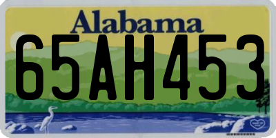 AL license plate 65AH453