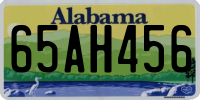 AL license plate 65AH456