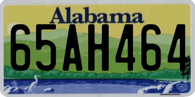 AL license plate 65AH464